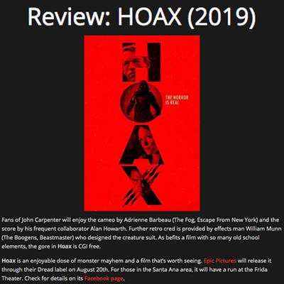 Review: HOAX (2019)